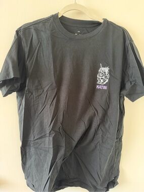 LG Katin Black Tee with White Logo